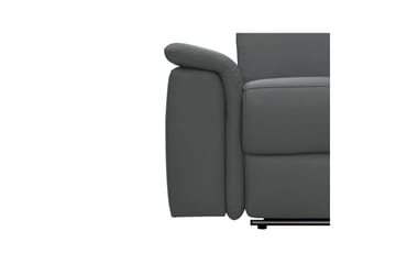 2-sitssoffa Pareli Grå, Läder/PU, Manuell vilstol - Grå, Läder/PU, Manuell vilstol - Möbler - Vardagsrum - Soffor - Reclinersoffor & Biosoffor
