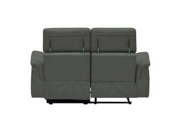 2-sitssoffa Pareli Grå, Läder/PU, Manuell vilstol - Grå, Läder/PU, Manuell vilstol - Möbler - Vardagsrum - Soffor - Reclinersoffor & Biosoffor