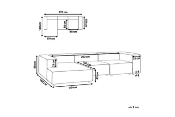 3-sits Hörnsoffa Aprica Högervänd - Högervänd - Möbler - Vardagsrum - Soffor - Divansoffa & schäslong
