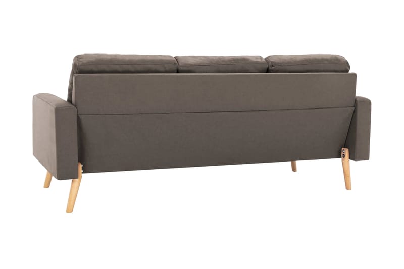 3-sitssoffa taupe tyg - Brun - 3-sits soffor