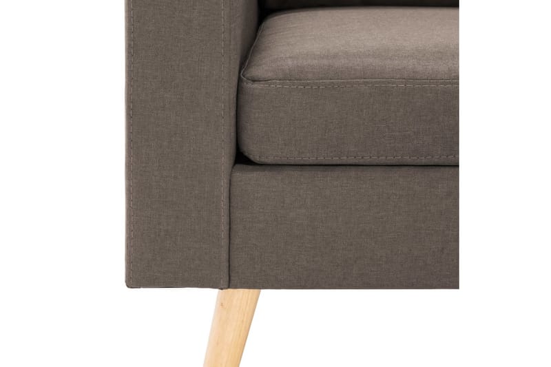 3-sitssoffa taupe tyg - Brun - 3-sits soffor