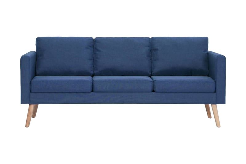 3-sitssoffa tyg blå - Blå - Möbler - Vardagsrum - Soffor - 3-sits soffor
