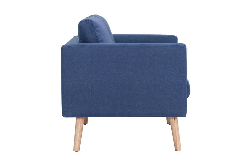 3-sitssoffa tyg blå - Blå - Möbler - Vardagsrum - Soffor - 3-sits soffor