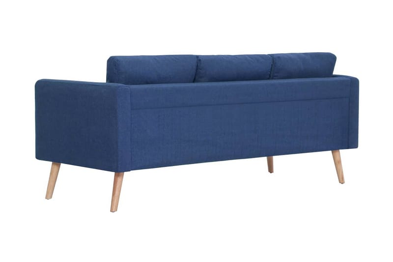 3-sitssoffa tyg blå - Blå - Möbler - Vardagsrum - Soffor - 3-sits soffor