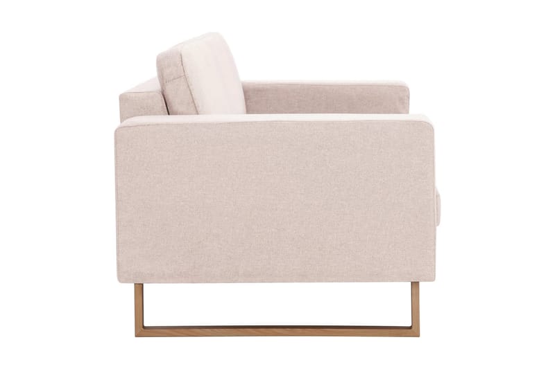 3-sitssoffa tyg gräddvit - Vit - Möbler - Vardagsrum - Soffor - 3-sits soffor