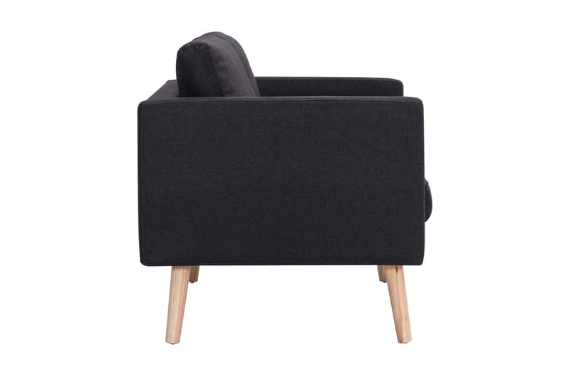 3-sitssoffa tyg svart - Svart - Möbler - Vardagsrum - Soffor - 3-sits soffor