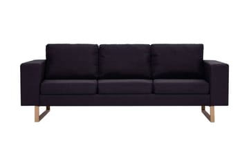 3-sitssoffa tyg svart