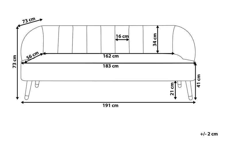 Alsvag 3-sits Kanalstoppad Sammetssoffa med Träben - Grön - Möbler - Vardagsrum - Soffor - 3-sits soffor