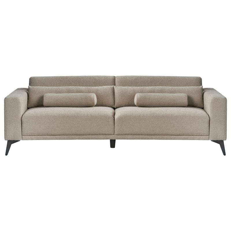 3-sits soffa Ange - Beige, svart/Bouclé - Möbler - Vardagsrum - Soffor - 3-sits soffor