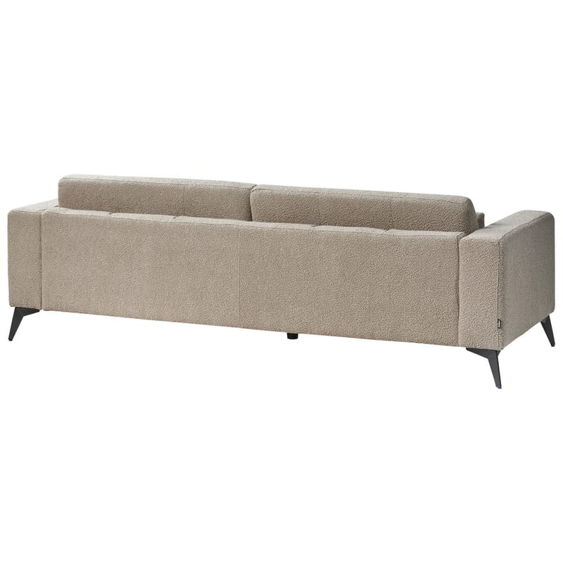 3-sits soffa Ange - Beige, svart/Bouclé - Möbler - Vardagsrum - Soffor - 3-sits soffor