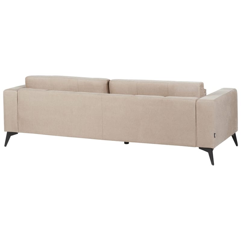 3-sits soffa Ange - Beige, svart/Polyester - Möbler - Vardagsrum - Soffor - 3-sits soffor
