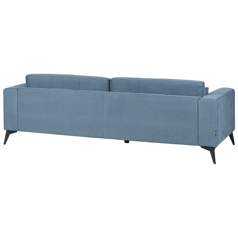 3-sits soffa Ange - Blå, Svart/Polyester - Möbler - Vardagsrum - Soffor - 3-sits soffor