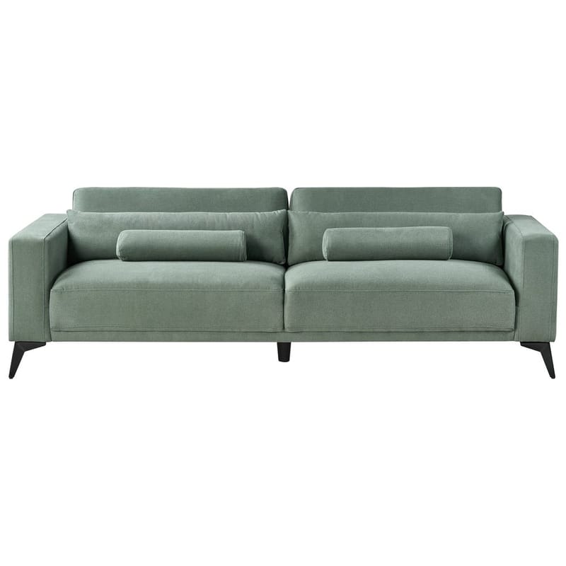3-sits soffa Ange - Grön, Svart/Polyester - Möbler - Vardagsrum - Soffor - 3-sits soffor