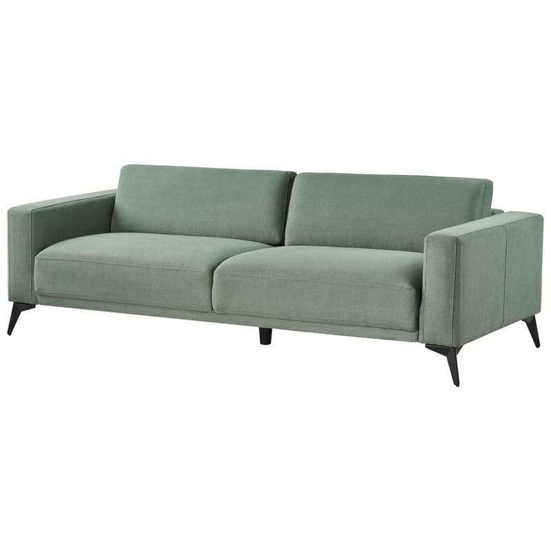 3-sits soffa Ange - Grön, Svart/Polyester - Möbler - Vardagsrum - Soffor - 3-sits soffor