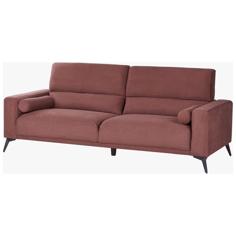 3-sits soffa Ange - Röd, Svart/Polyester - Möbler - Vardagsrum - Soffor - 3-sits soffor