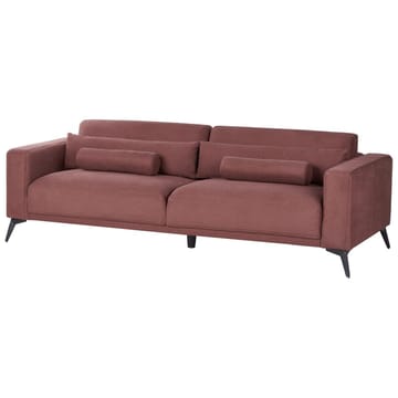 3-sits soffa Ange - Röd, Svart/Polyester - Möbler - Vardagsrum - Soffor - 3-sits soffor