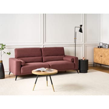 3-sits soffa Ange - Röd, Svart/Polyester - Möbler - Vardagsrum - Soffor - 3-sits soffor
