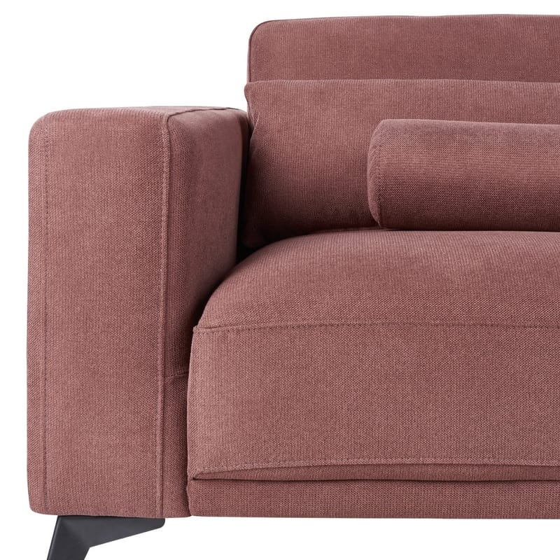 3-sits soffa Ange - Röd, Svart/Polyester - Möbler - Vardagsrum - Soffor - 3-sits soffor