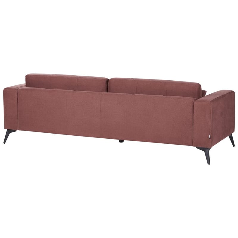 3-sits soffa Ange - Röd, Svart/Polyester - Möbler - Vardagsrum - Soffor - 3-sits soffor