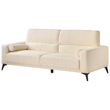 3-sits soffa Ange - Vit, Svart/Bouclé - Möbler - Vardagsrum - Soffor - 3-sits soffor