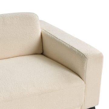 3-sits soffa Ange - Vit, Svart/Bouclé - Möbler - Vardagsrum - Soffor - 3-sits soffor
