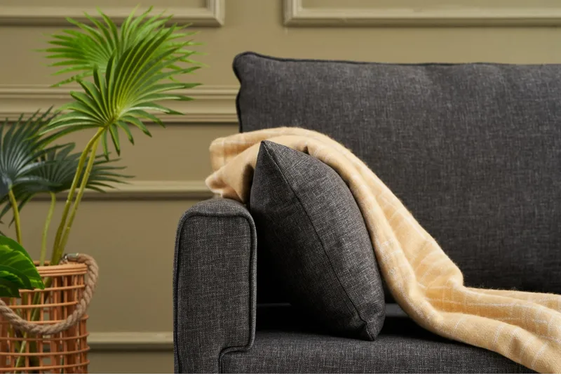 Antigua 3-sits Soffa - Antracit/Natur - Möbler - Vardagsrum - Soffor - 3-sits soffor