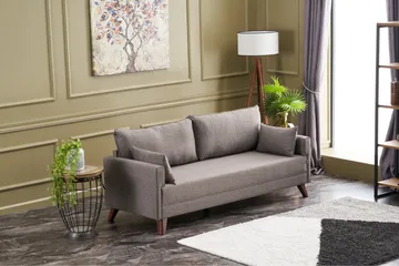 Antigua 3-sits Soffa - Brun/Natur - Möbler - Vardagsrum - Bäddsoffor - 3-sits bäddsoffa