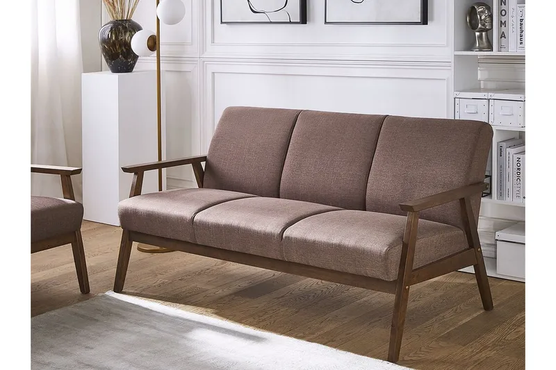 Asnes 3-sits Soffa - Brun - Möbler - Vardagsrum - Soffor - 3-sits soffor