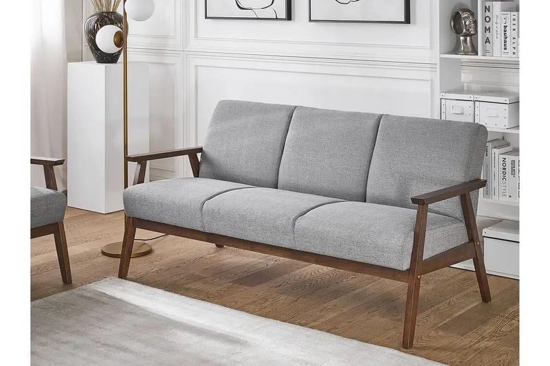 Asnes 3-sits Soffa - Grå - Möbler - Vardagsrum - Soffor - 3-sits soffor