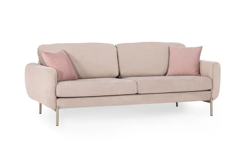 Awaru Soffa 3-sits - Rosa - Möbler - Vardagsrum - Soffor - 3-sits soffor