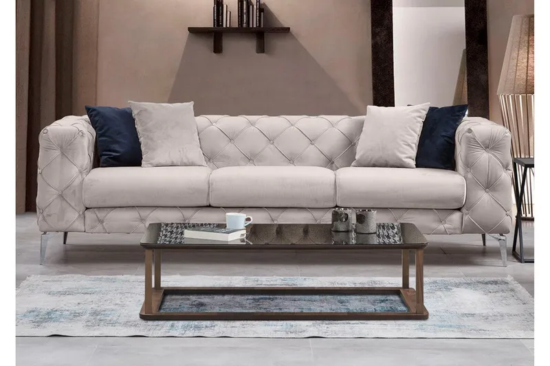 Beachport Soffa 3-sits - Beige - Möbler - Vardagsrum - Soffor - 3-sits soffor