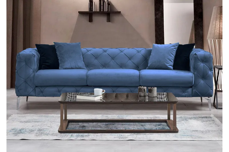 Beachport Soffa 3-sits - Blå - Möbler - Vardagsrum - Soffor - 3-sits soffor