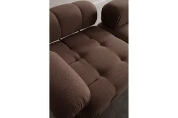 Belgin Bubblig Soffa 3-sits med utfällbara armstöd och ryggstöd - Cappuccino - Möbler - Vardagsrum - Soffor - Modulsoffor - Komplett modulsoffa