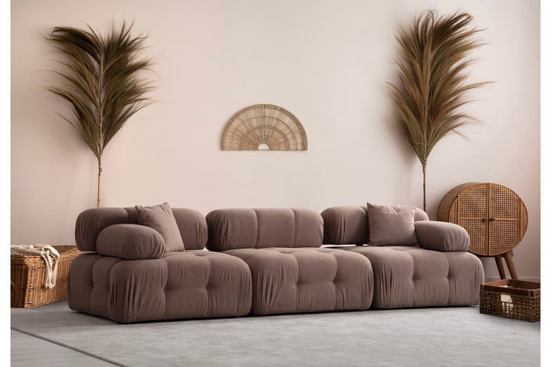 Belgin Bubblig Soffa 3-sits med utfällbara armstöd och ryggstöd - Möbler - Vardagsrum - Soffor - 3-sits soffor