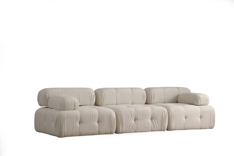 BELGIN Soffa 3-sits Ljusbeige - 3-sits soffor