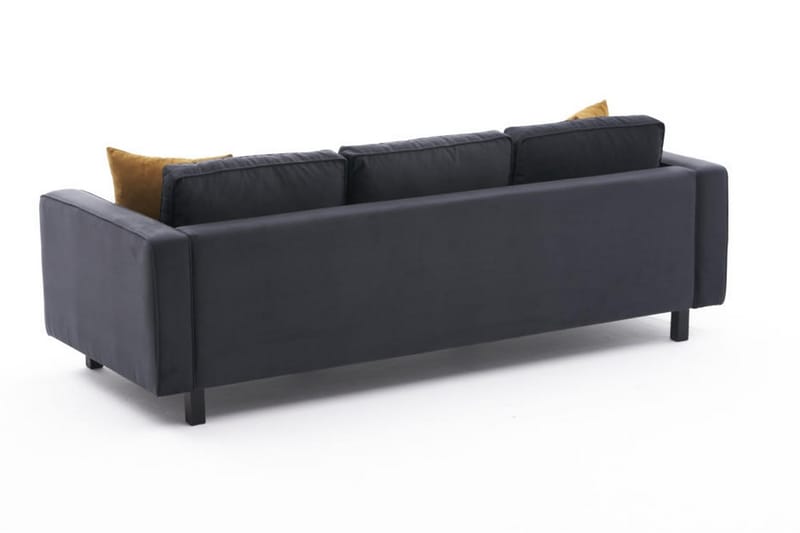 BELLSON Soffa 3-sits Mörkgrå - 3-sits soffor