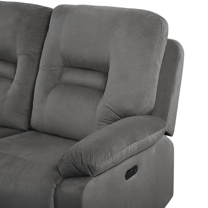 3-sits soffa Bergen - Grå - Möbler - Vardagsrum - Soffor - Reclinersoffor & Biosoffor