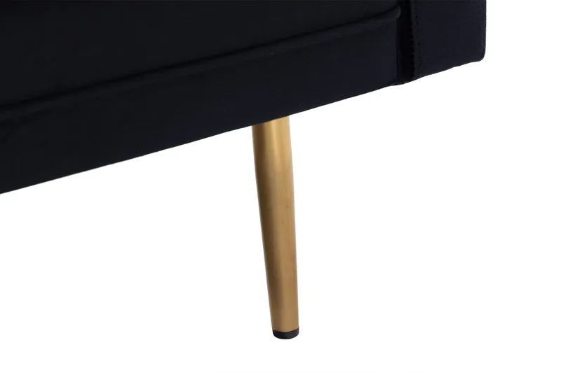 Bloom 3-sits Sammetssoffa - Svart - Möbler - Vardagsrum - Soffor - 3-sits soffor