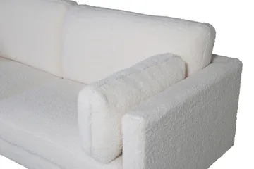 Boom 3-sits soffa, teddymaterial - Vit - Möbler - Vardagsrum - Soffor - 3-sits soffor