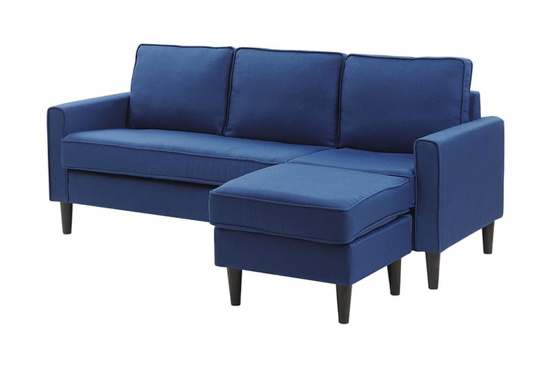 BOTTOS Soffa med Fotpall Blå - Möbler - Vardagsrum - Soffor - 3-sits soffor