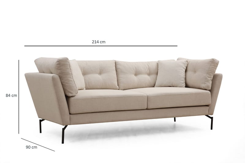 Burlington Soffa 3-sits Beige - Möbler - Vardagsrum - Soffor - 3-sits soffor