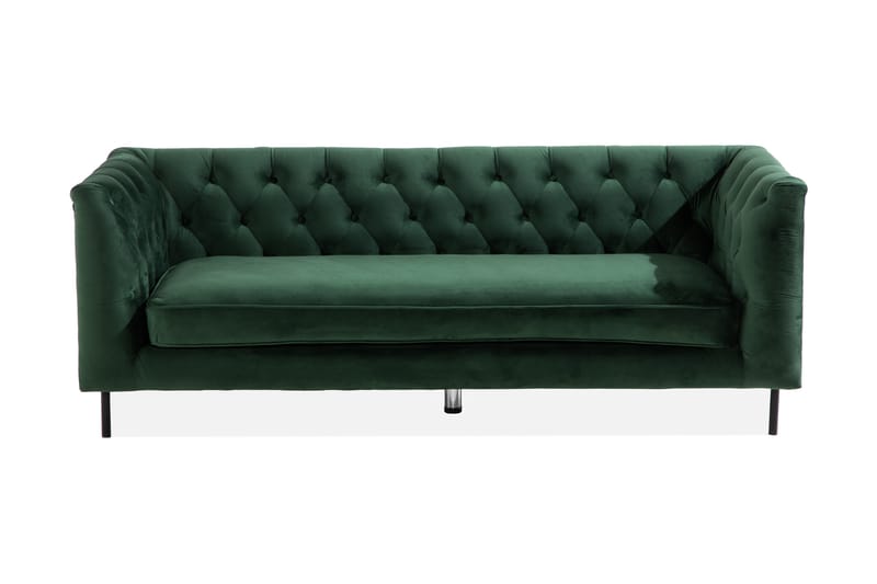 CACHE 3-sits Soffa Grön - 3-sits soffor - chesterfield soffor