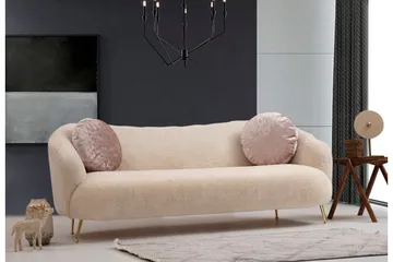 Caraquet Soffa 3-sits - Beige - Möbler - Vardagsrum - Soffor - 3-sits soffor