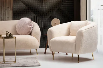 Caraquet Soffa 3-sits - Beige - Möbler - Vardagsrum - Soffor - 3-sits soffor