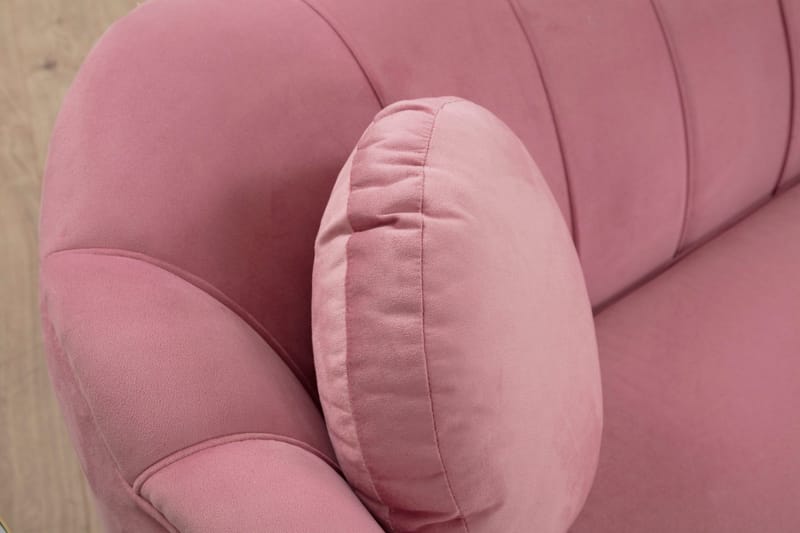 Caraquet Soffa 3-sits - Rosa - Möbler - Vardagsrum - Soffor - 3-sits soffor