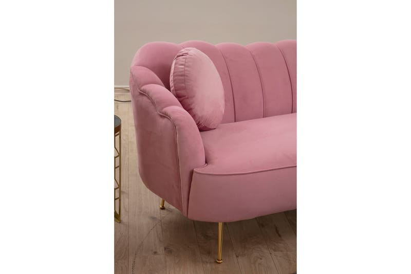 Caraquet Soffa 3-sits - Rosa - Möbler - Vardagsrum - Soffor - 3-sits soffor