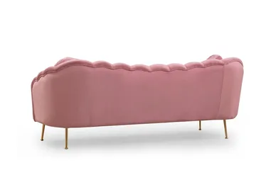 Caraquet Soffa 3-sits - Rosa - Möbler - Vardagsrum - Soffor - 3-sits soffor
