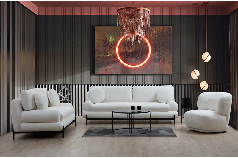 Cassius Soffa 3-sits - Vit - Möbler - Vardagsrum - Soffor - 3-sits soffor