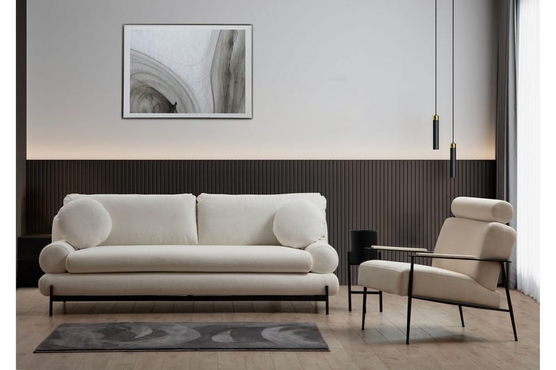 Cassius Soffa 3-sits - Vit - Möbler - Vardagsrum - Soffor - 3-sits soffor