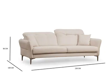 Chandara Soffa 3-sits - Vit - Möbler - Vardagsrum - Soffor - 3-sits soffor